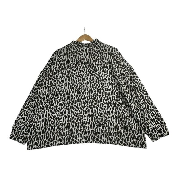 Loft Plus Animal Print Pullover Sweater size 20/22 Brown/Tan - Picture 4 of 7